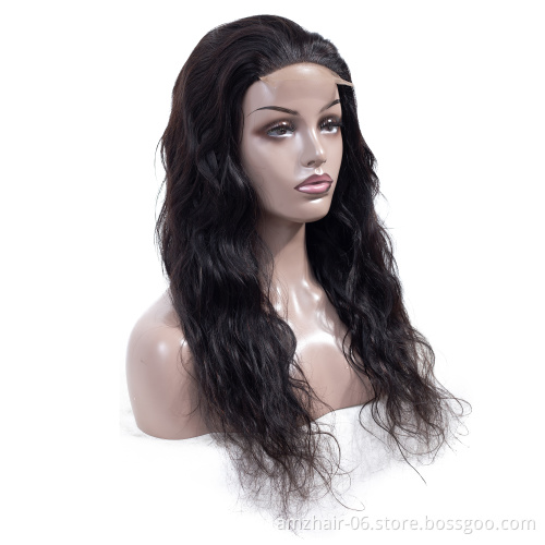 Unprocessed 9A Malaysian Virgin Cuticle Aligned Human Hair Body Wave 5X5 Lace Closure Wigs Transparent HD Swiss Lace Front Wigs